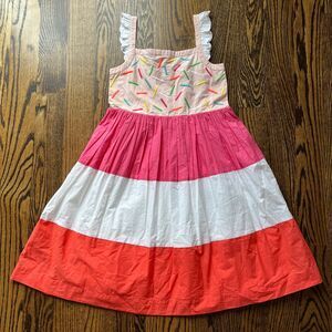 NWOT - Baby Boden Sprinkles Tiered Dress (9-10Y)